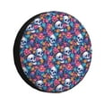 thumbnail image 1 of Rateoe Skull Daisy Pattern Tire Cover Wheel Protectors Weatherproof Wheel Covers Universal Fit for Trailer Rv SUV Truck Camper Travel Trailers Accessories-15 inch, 1 of 6