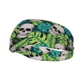 thumbnail image 1 of Rateoe Skull and Palm Leaves Pattern Sports Headbands ,Moisture Wicking Workout Headband, Sweatband Headbands for Running,Cycling,Yoga,Hairband for Women and Men, 1 of 9