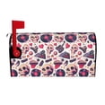 thumbnail image 1 of Rateoe Skull lips record Guitar Printed Mailbox Covers - Easy to Install Fall, Winter, Spring, Summer Mailbox Cover - Weather and UV-Resistant Mailbox Decor - Mailbox Magnetic Covers-21x18 in, 1 of 8