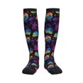 thumbnail image 1 of Rateoe Skull mushroom colorful Compression Socks for Women and Men 20-30mmHg-Circulation Support Socks Knee High Nurse Pregnant Running Medical and Travel Athletic, 1 of 7