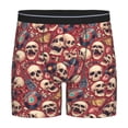 thumbnail image 1 of Rateoe Skull record Guitar music Print Men’s Underwear Boxer Briefs Soft Comfortable Underwear Boxer Briefs, Long Leg Briefs,Anti-chafing Boxer Briefs, 1 of 7