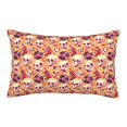 thumbnail image 1 of Rateoe Skull rock record Pattern Pillow Covers with Invisible Zipper(Pillows are not Included) Standard Pillowcases-16"x24", 1 of 6