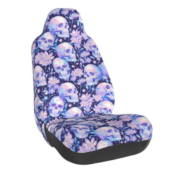 Rateoe Skull star crystal Print Car Seat Cover,Elastic Car Seat Protector,Washable Durable Automotive Seat Cover Car Interior Accessories