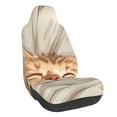thumbnail image 1 of Rateoe Sleeping Cat In Blanket Print Car Seat Cover,Elastic Car Seat Protector,Washable Durable Automotive Seat Cover Car Interior Accessories, 1 of 5