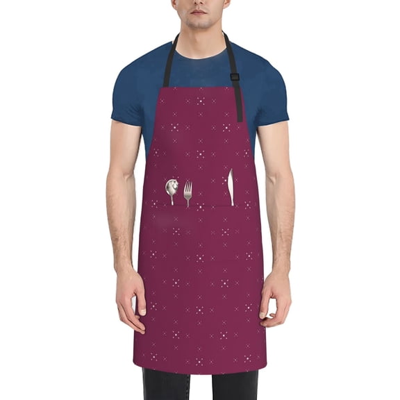Rateoe Small Stars Aprons with Pocket,Men Womens Aprons Waterproof Adjustable Cooking Aprons for Kitchen Gardening and Salon