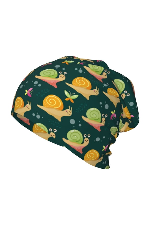 Snails And Butterfies Kids Beanie Warm Knit Beanie Hats Boys Girls Winter Hat Soft Slouchy Hats for Kids