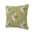 thumbnail image 1 of Rateoe Snake And Floral Pattern Throw Pillow Cover Premium Pillow Stuffer Sham Square for Decorative Cushion Bed Couch Sofa(Pillow insert not included), 1 of 8