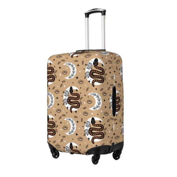 Rateoe Snake And Flower Printed Luggage Cover, Suitcase Protector Fits 18-32 Inch Luggage-Large