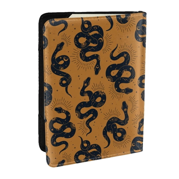 Rateoe Snake Pattern Passport Holder Wallet Leather Mulit-purpose Travel Wallet Credit Cards Case ,Passport Cover for Women Men-6.5 in