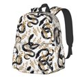 thumbnail image 1 of Rateoe Snake Pattern Student Backpack,Backpack for School,Lightweight Bag,Travel Backpack,Outdoor Backpack,Large Capacity Backpack, 1 of 8