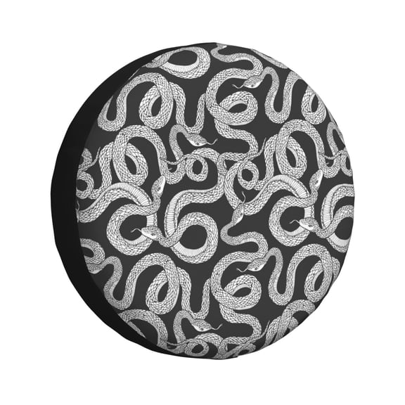 Rateoe Snake Pattern Tire Cover Wheel Protectors Weatherproof Wheel Covers Universal Fit for Trailer Rv SUV Truck Camper Travel Trailers Accessories-