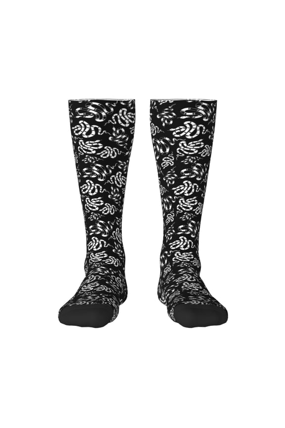 Snake Pattern Women’s Knee High Crew Socks,Trouser Socks Comfortable, Breathable, Moisture-Wicking and Soft