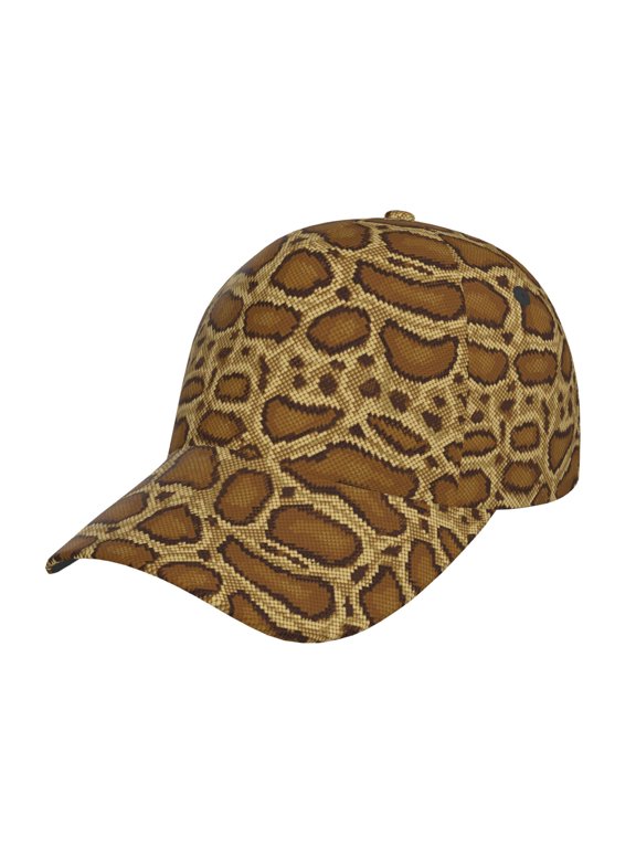 Snake Skin Pattern Mens Baseball Cap Adjustable Curved Brim Hat, Soft Cotton Sports Cap for Outdoor, Casual, and Everyday Wear, Comfortable & Breathable