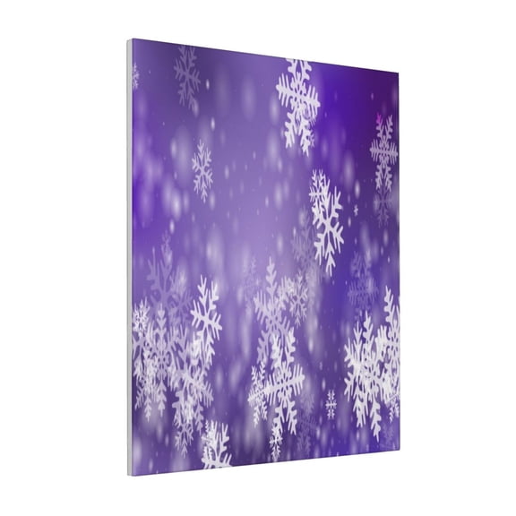 Rateoe Snowflakes Pattern Decorative Picture – Unique Modern Wall Art, Ready-to-Hang Canvas Print for Home (Vertical)