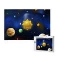 thumbnail image 1 of Rateoe Solar System Pattern Wooden Picture Puzzle ,1000 Piece Jigsaw Puzzle ,Family Fun Puzzle, Home Décor Puzzle, Gift Puzzle(Horizontal style), 1 of 9