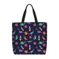 thumbnail image 1 of Rateoe Space Dinosaur Print Lightweight Tote Bag for Women, Water-Resistant Shoulder Bag with Zipper, Spacious Casual Handbag for Work, School, Shopping, 1 of 7