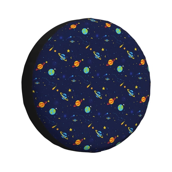 Rateoe Space Galaxy Pattern Tire Cover Wheel Protectors Weatherproof Wheel Covers Universal Fit for Trailer Rv SUV Truck Camper Travel Trailers Accessories-