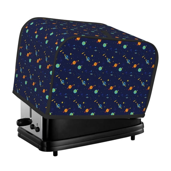 Rateoe Space Galaxy Pattern Toaster Covers 2 Slice Wide Slot,Bread Machine Cover,Bread Dust Cover & Fingerprint Protection,Appliance Covers