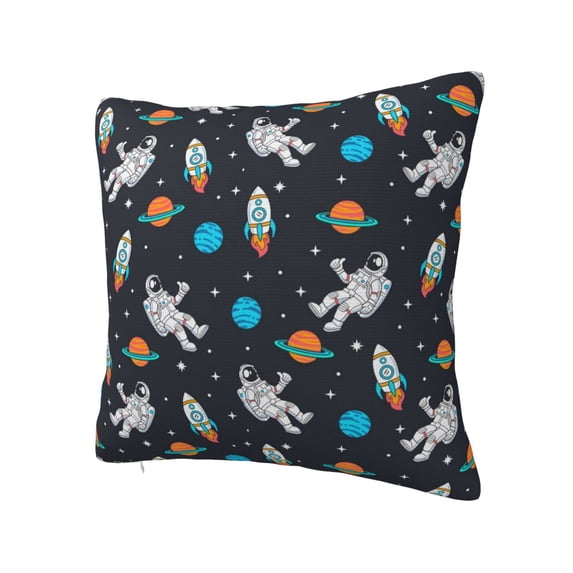 Rateoe Space Pattern Throw Pillow Cover Premium Pillow Stuffer Sham Square for Decorative Cushion Bed Couch Sofa(Pillow insert not included)