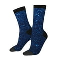 thumbnail image 1 of Rateoe Sparkling Blue Glitter for Women Casual Calf Socks - Cute Crew Socks - Thin Soft Above Ankle Socks Size 5-11, 1 of 6