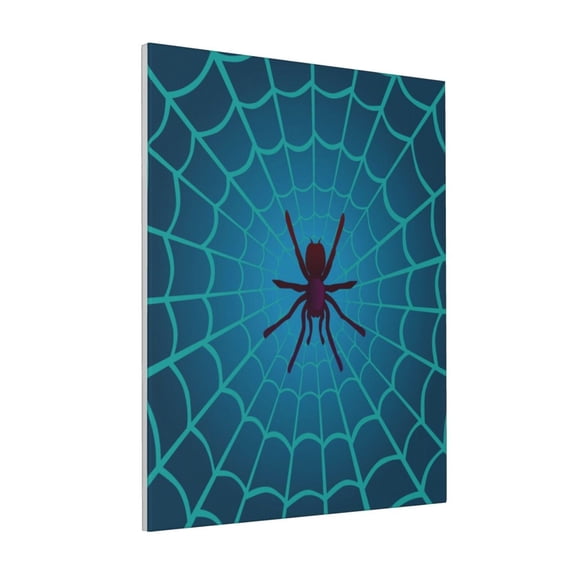 Rateoe Spider And Cobweb Pattern Decorative Picture – Unique Modern Wall Art, Ready-to-Hang Canvas Print for Home (Vertical)