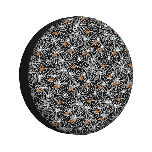 Rateoe Spider Cobweb Pattern Tire Cover Wheel Protectors Weatherproof Wheel Covers Universal Fit for Trailer Rv SUV Truck Camper Travel Trailers Accessories-14 inch