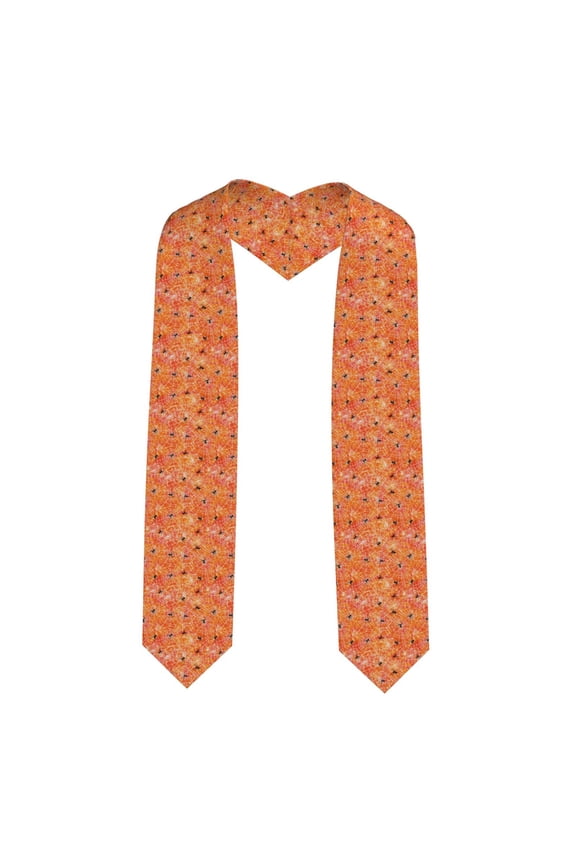 Spider Pattern Graduation Shawl Stole – Elegant Stole for Graduates ,Graduation Gown Accessory, Academic Stole-Sharp Corner