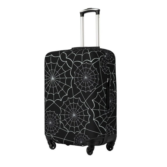 Rateoe Spider Web Black Printed Luggage Cover, Suitcase Protector Fits 18-32 Inch Luggage-Large
