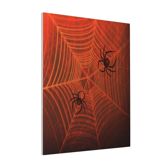 Rateoe Spider Web Pattern Decorative Picture – Unique Modern Wall Art, Ready-to-Hang Canvas Print for Home (Vertical)