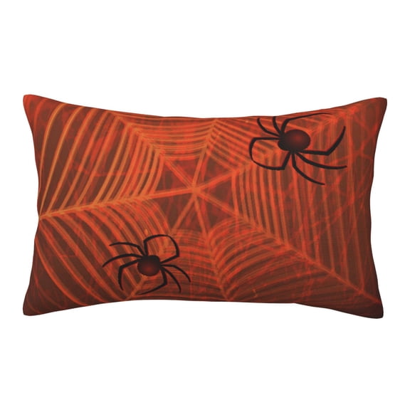 Rateoe Spider Web Pattern Pillow Covers with Invisible Zipper(Pillows are not Included) Standard Pillowcases-16"x24"
