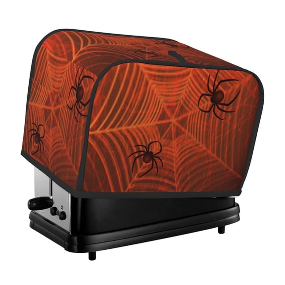 Rateoe Spider Web Pattern Toaster Covers 2 Slice Wide Slot,Bread Machine Cover,Bread Dust Cover & Fingerprint Protection,Appliance Covers
