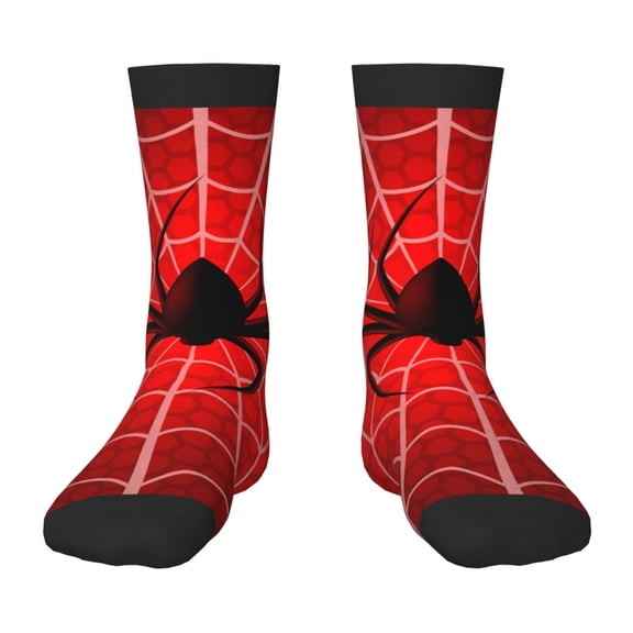 Rateoe Spider Web1 Pattern Children's Socks, Socks Gifts ,kids Crew Soft Cotton Socks , Moisture-Wicking, Durable, Ideal for Daily Wear & Sports