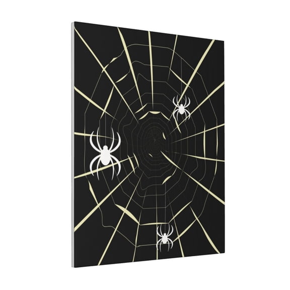Rateoe Spiders On The Web Pattern Decorative Picture – Unique Modern Wall Art, Ready-to-Hang Canvas Print for Home (Vertical)