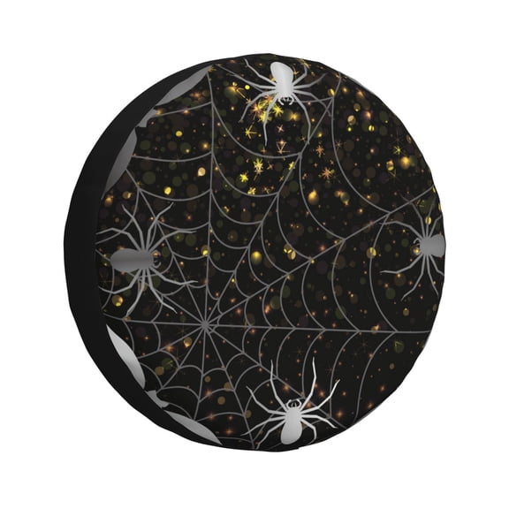 Rateoe Spiderweb Bats And A Spider Pattern Tire Cover Wheel Protectors Weatherproof Wheel Covers Universal Fit for Trailer Rv SUV Truck Camper Travel Trailers Accessories-14 inch