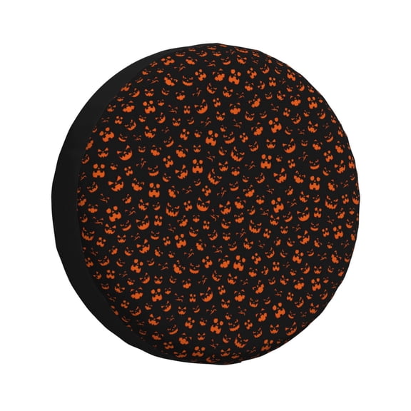 Rateoe Spooky Pumpkin Face Pattern Tire Cover Wheel Protectors Weatherproof Wheel Covers Universal Fit for Trailer Rv SUV Truck Camper Travel Trailers Accessories-