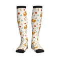 thumbnail image 1 of Rateoe Squirrel Maple Leaves And Nuts Compression Socks for Women and Men 20-30mmHg-Circulation Support Socks Knee High Nurse Pregnant Running Medical and Travel Athletic, 1 of 7