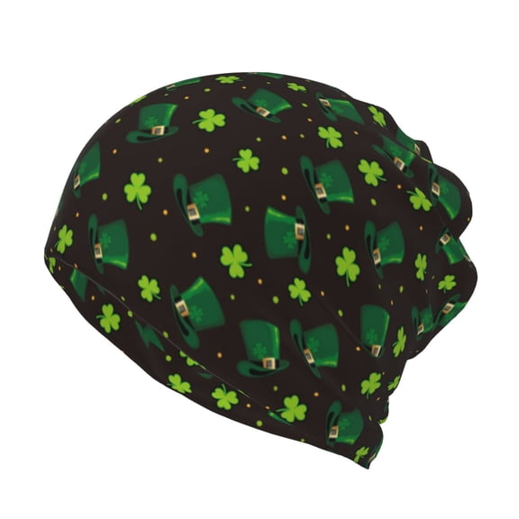 Rateoe St. Patrick's Day8 Cotton Slouchy Beanie Hat for Men/Women,Lightweight Oversize Large Thin Skull Cap Night Sleeping Cap