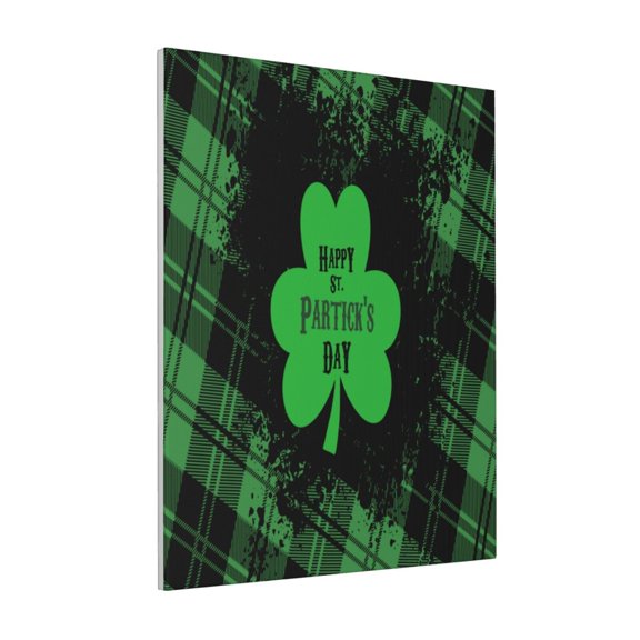Rateoe St Patrick's day Pattern Decorative Picture – Unique Modern Wall Art, Ready-to-Hang Canvas Print for Home (Vertical)