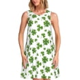 thumbnail image 1 of Rateoe St. Patrick's day Pattern Women’s Sleeveless Dress,Casual Summer Dress,A-line Sleeveless Dress Versatile Summer Dress Stylish Day Dress, 1 of 7