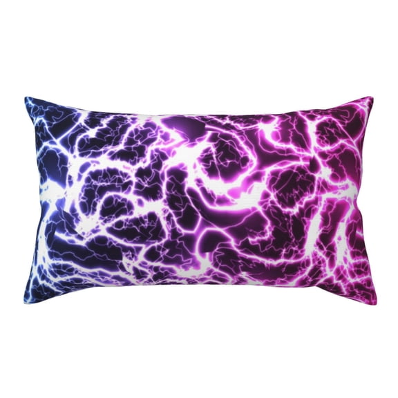 Rateoe Standard Pillowcases 20x36 Inches Blue Lightning Pattern Printed Pillow Covers with Envelope Closure(Pillows are not Included)
