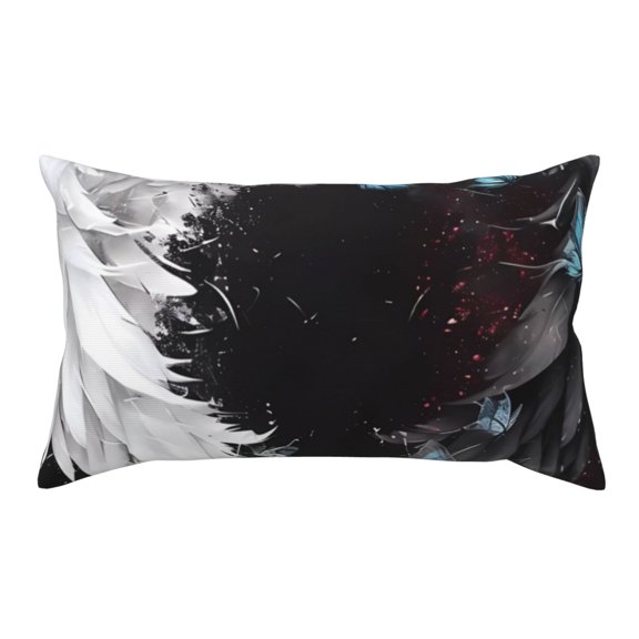 Rateoe Standard Pillowcases 20x36 Inches Butterfly Angel Wings Art Pattern Printed Pillow Covers with Envelope Closure(Pillows are not Included)