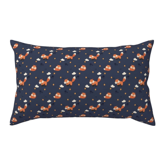 Rateoe Standard Pillowcases 20x36 Inches Cartoon Fox Pattern Printed Pillow Covers with Envelope Closure(Pillows are not Included)