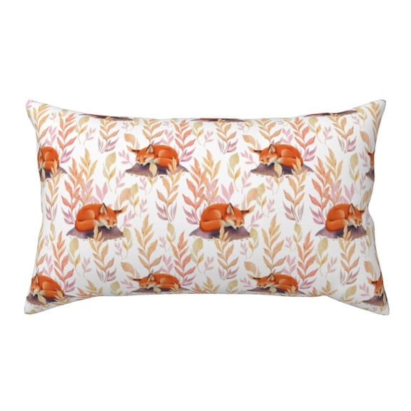 Rateoe Standard Pillowcases 20x36 Inches Cute Sleepy Fox Pattern Printed Pillow Covers with Envelope Closure(Pillows are not Included)