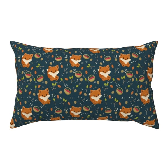 Rateoe Standard Pillowcases 20x36 Inches Cute plant fox Pattern Printed Pillow Covers with Envelope Closure(Pillows are not Included)