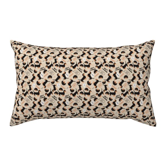 Rateoe Standard Pillowcases 20x36 Inches Dachshund Dog Puppy Pattern Printed Pillow Covers with Envelope Closure(Pillows are not Included)