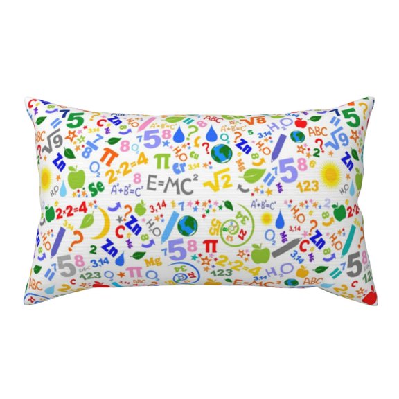 Rateoe Standard Pillowcases 20x36 Inches Education And Science Pattern Printed Pillow Covers with Envelope Closure(Pillows are not Included)