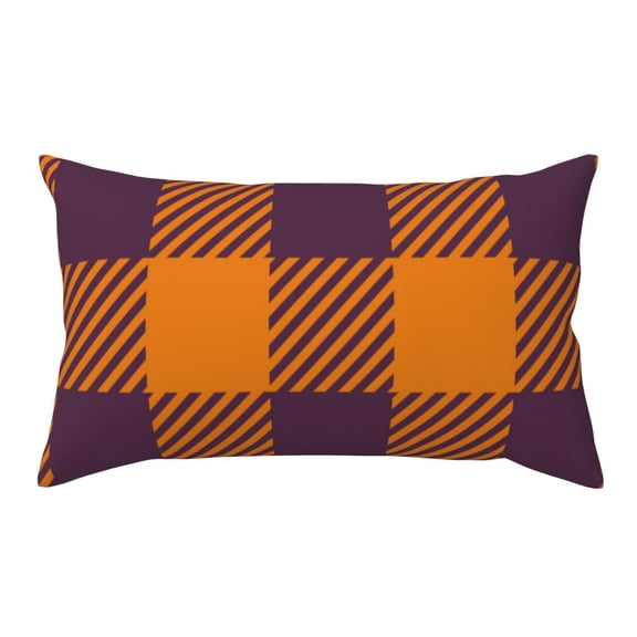 Rateoe Standard Pillowcases 20x36 Inches Fall Buffalo Plaid Pattern Printed Pillow Covers with Envelope Closure(Pillows are not Included)