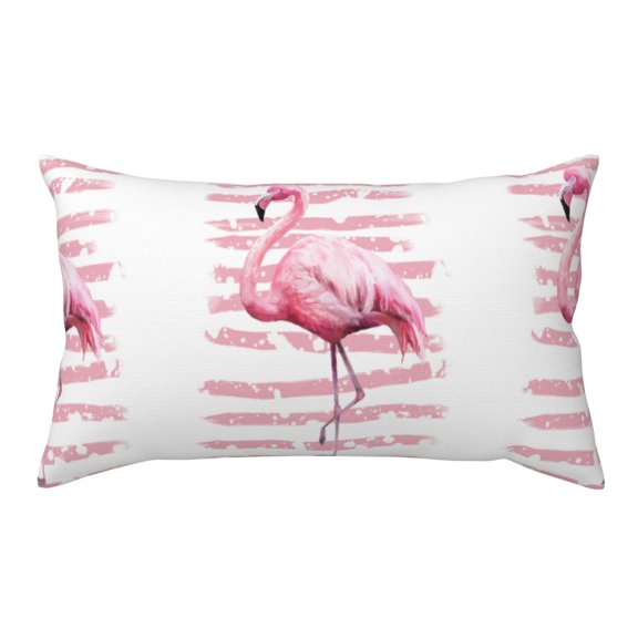 Rateoe Standard Pillowcases 20x36 Inches Flamingo Pattern Printed Pillow Covers with Envelope Closure(Pillows are not Included)