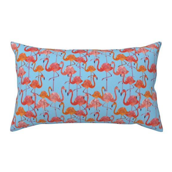 Rateoe Standard Pillowcases 20x36 Inches Flamingo Pattern Printed Pillow Covers with Envelope Closure(Pillows are not Included)