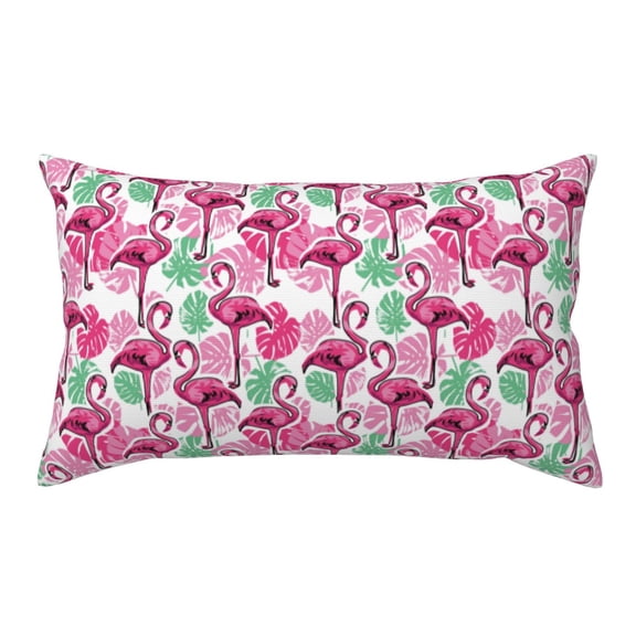 Rateoe Standard Pillowcases 20x36 Inches Flamingo Pattern Printed Pillow Covers with Envelope Closure(Pillows are not Included)